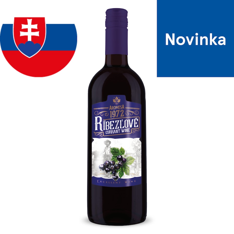 Aromatized Semi-Sweet Currant Fruit Wine 1 L