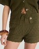 image 1 of F&F Pure Cotton Crochet Look Co-ord Shorts in Green