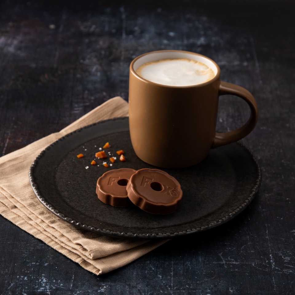 image 1 of Fox's Fabulous Chocolatey Salted Caramel Rounds 130g