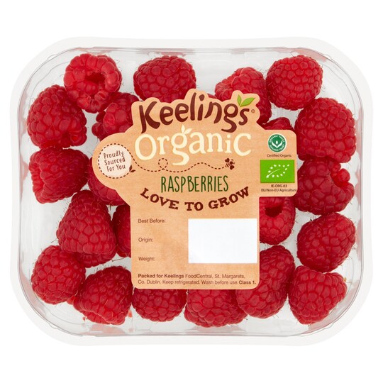 Keelings Organic Raspberries 125G Tesco Groceries