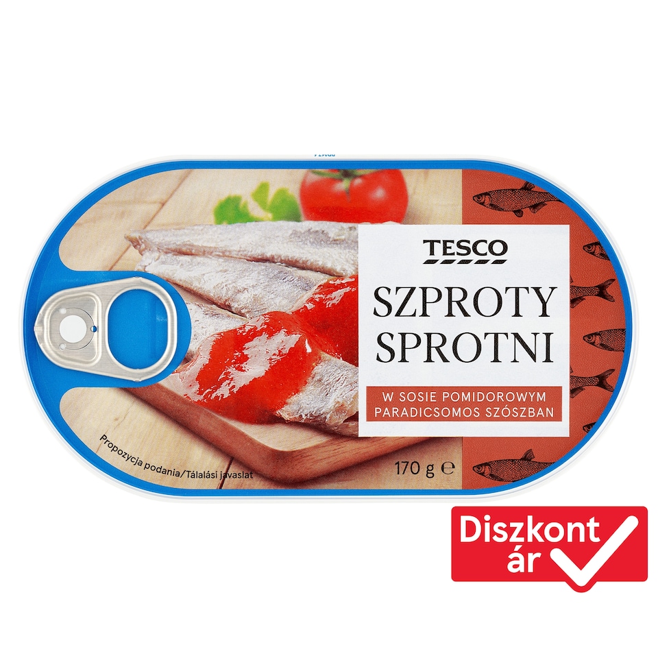 Tesco sprotni paradicsomos szószban 170 g