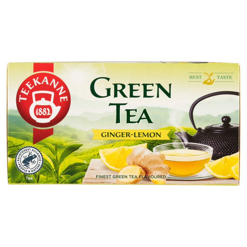 image 1 of Teekanne Green Tea Ginger-Lemon Flavored 20 x 1.75g (35g)