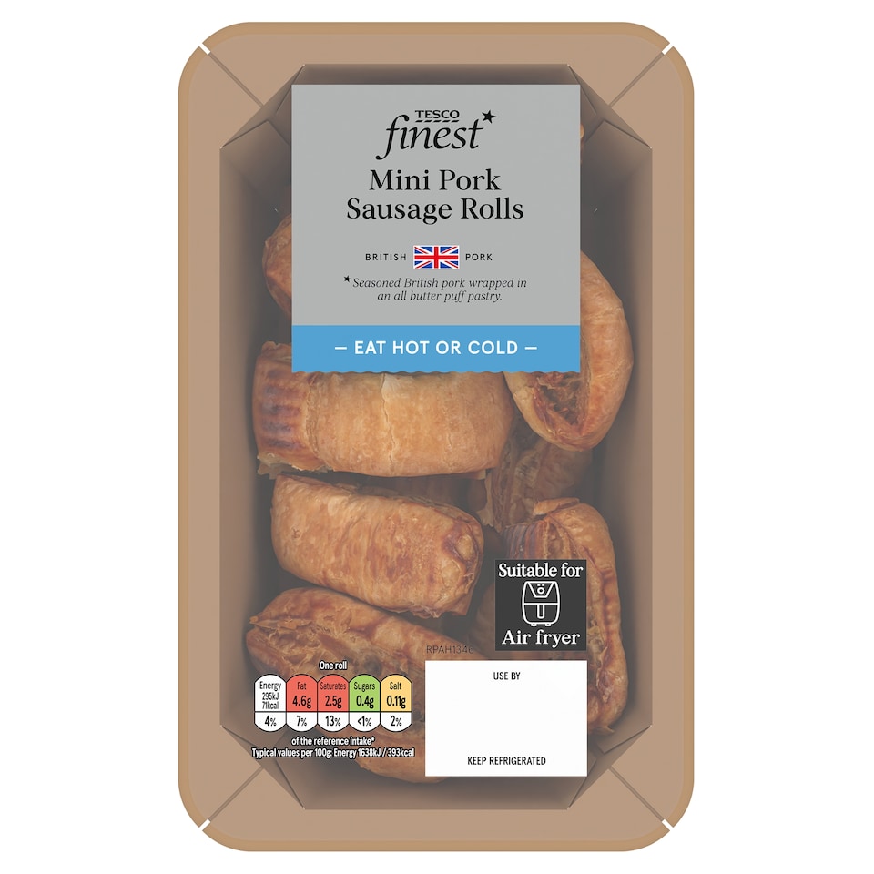 Tesco Finest Mini Pork Sausage Rolls 144g