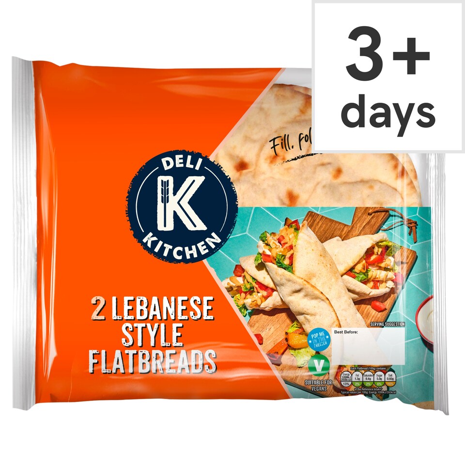 image 1 of Deli Kitchen Lebanese Style Flatbreads 2 pack