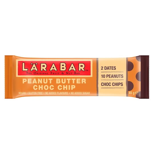 Larabar Peanut Butter Chocolate Chip 45G Tesco Groceries
