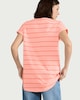 image 3 of F&F Pure Cotton Striped T-Shirt in Multi Orange