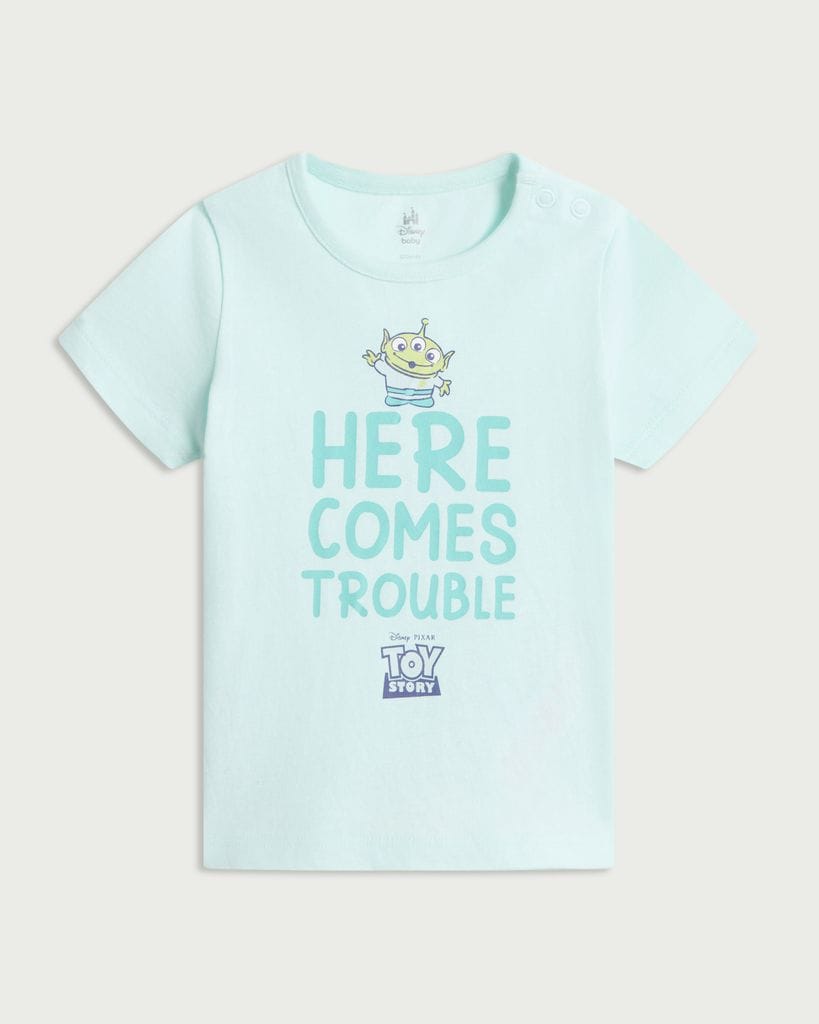 Disney Toy Story Pure Cotton Printed T-Shirt in Blue