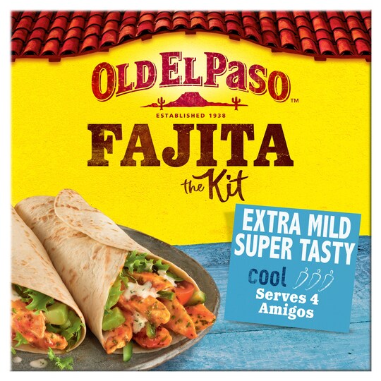 Old El Paso Extra Mild Fajita Dinner Kit 476g Tesco Groceries