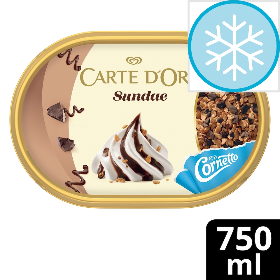 image 1 of Carte Dor Chocolate Sundae Ice Cream Tub 750ml