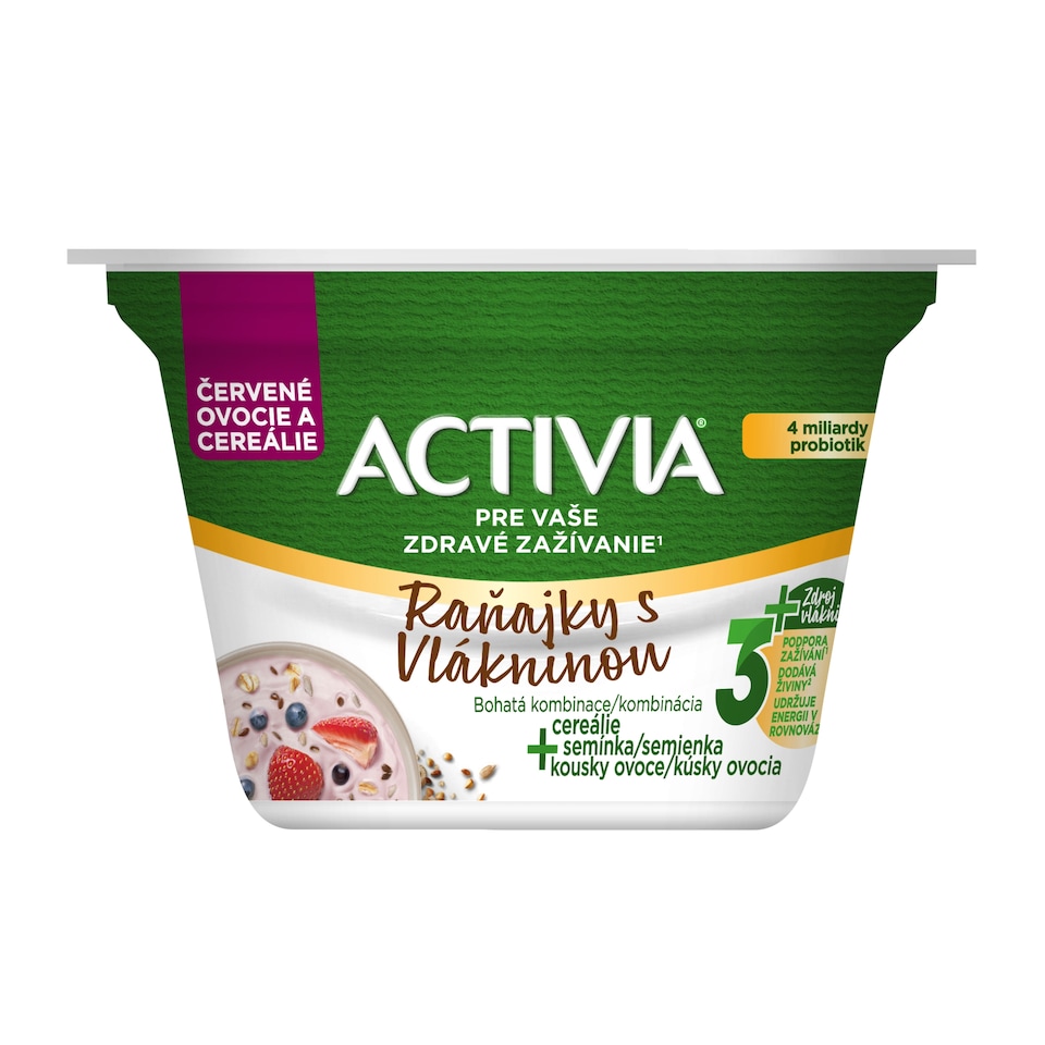 obrázok 1 z ACTIVIA Raňajky s vlákninou Červené ovocie 170g