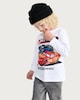 image 2 of Disney Cars Pure Cotton Race Ready Long Sleeved Top in White