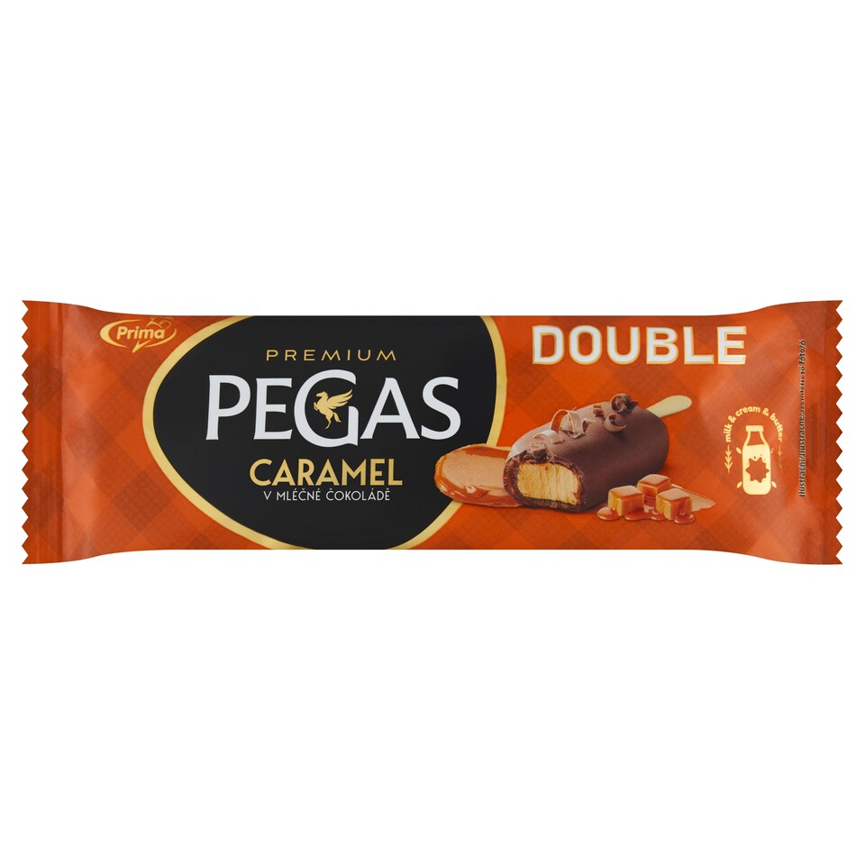 Obrázek 1 pro produkt Prima Pegas Premium Double Caramel v mléčné čokoládě 100ml