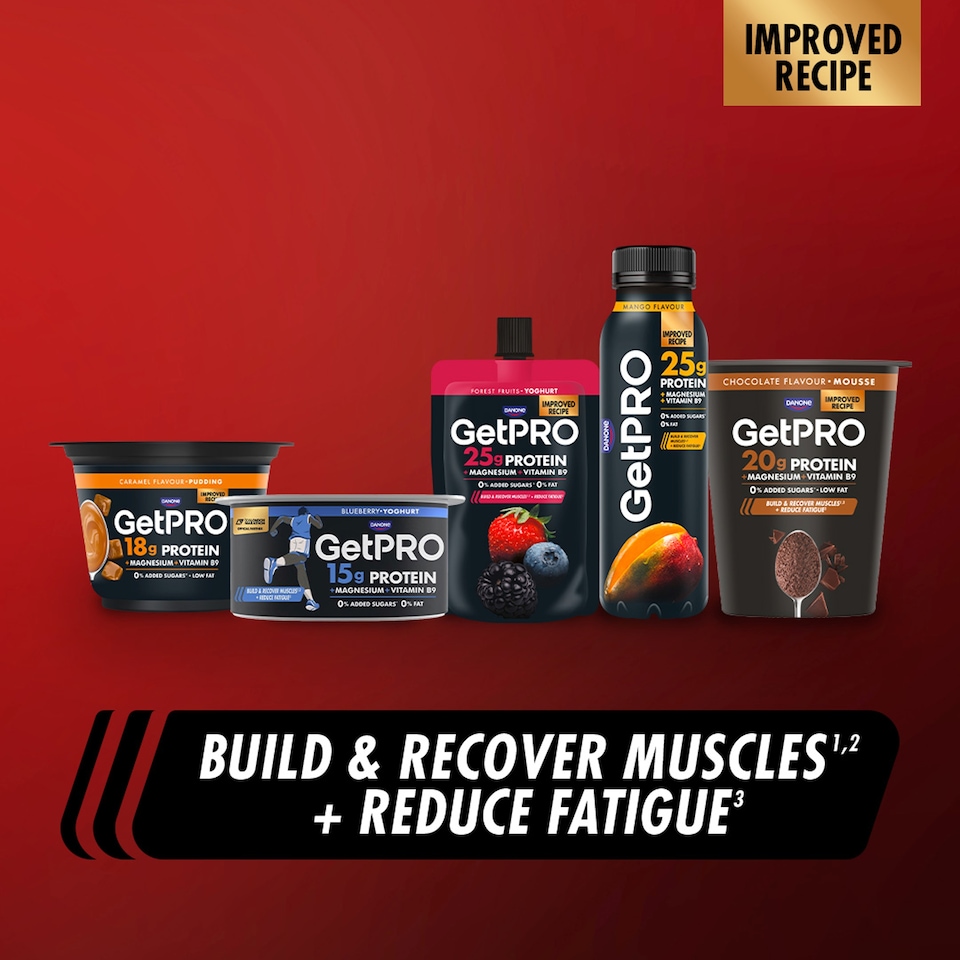 image 1 of GetPRO Strawberry High Protein Yoghurt 160g