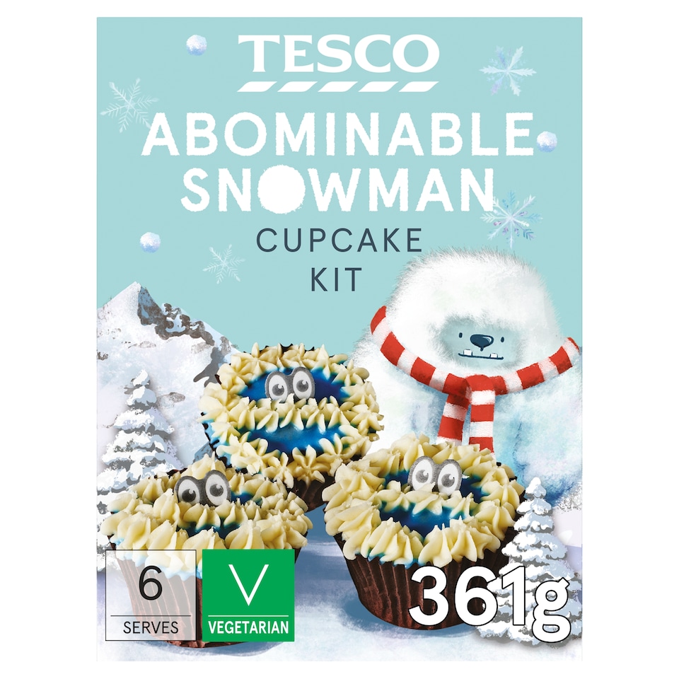 Tesco Abominable Snowman Cupcake Kit 361g