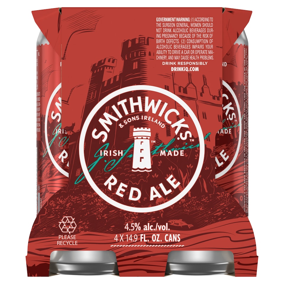 Smithwick's Irish Red Ale 4 X 500Ml