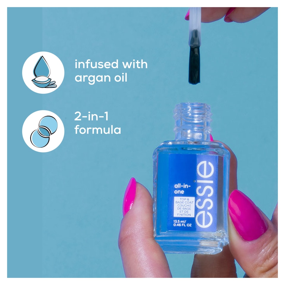 image 1 of Essie, All in One Base & Top Coat Nail Polish, 13.5ml 