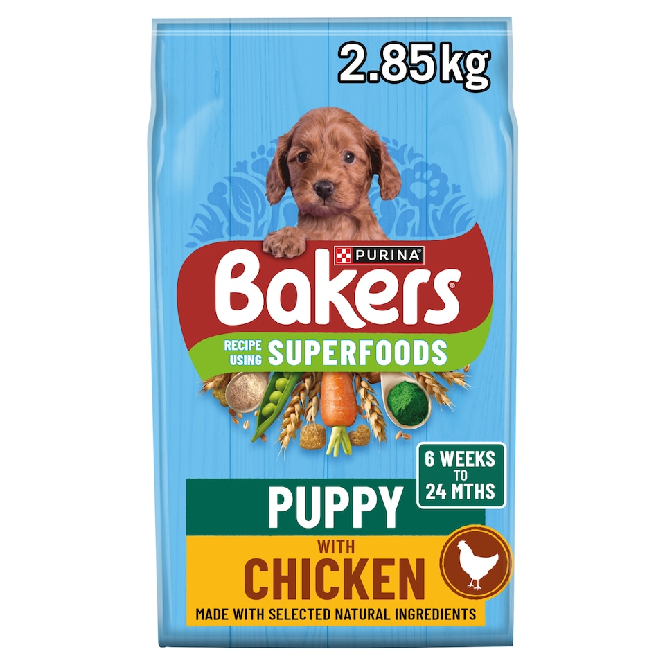Bakers Puppy Dog Food Chicken And Vegetable 2.85Kg