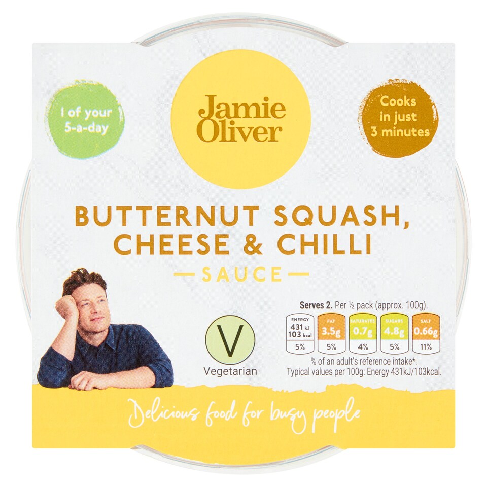 Jamie Oliver Butternut Squash Cheese & Chilli Sauce 200G Tesco Groceries