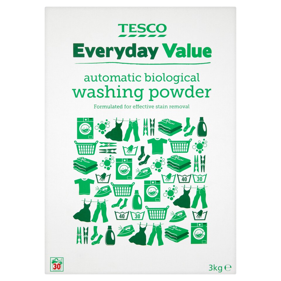 Tesco Every Day Value Bio. Powder 3Kg