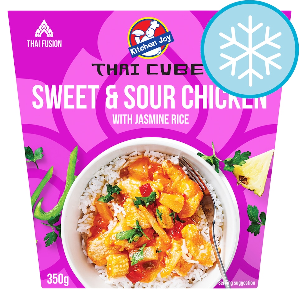 image 1 of Kitchen Joy Sweet & Sour Chicken with Jasmine Rice 350g