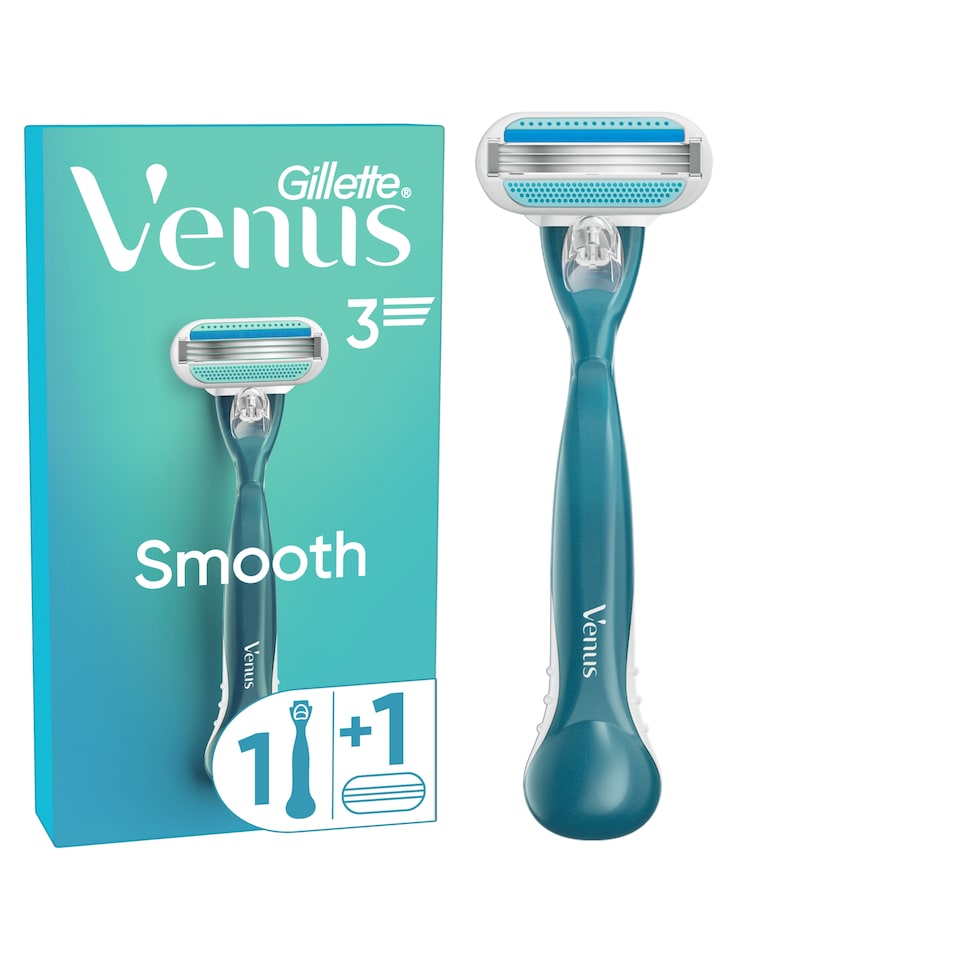 image 1 of Gillette Venus Smooth Women’s Razor with 1 Refill Blades Cartridges