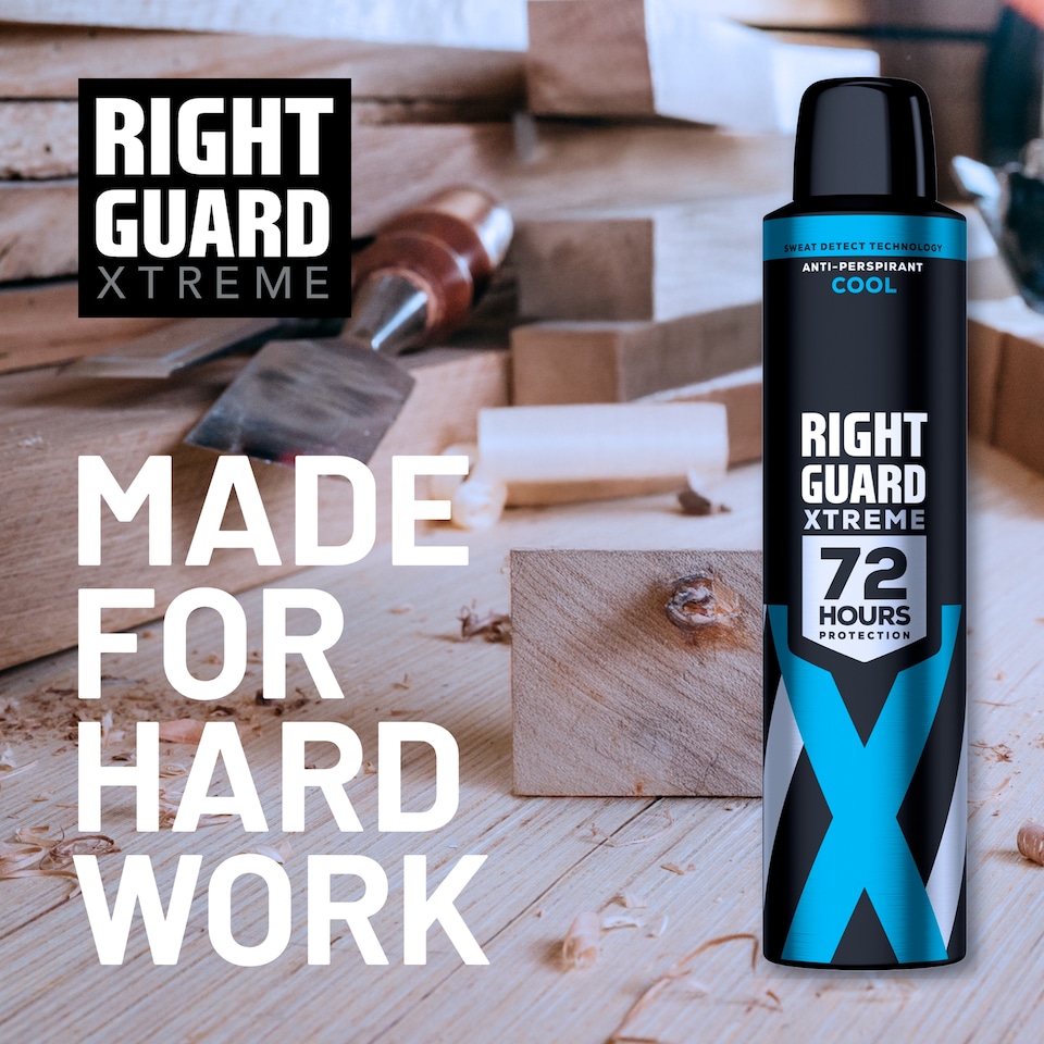 image 1 of Right Guard Xtreme Male 72 Hours Protection Anti-Perspirant Cool 250ml 