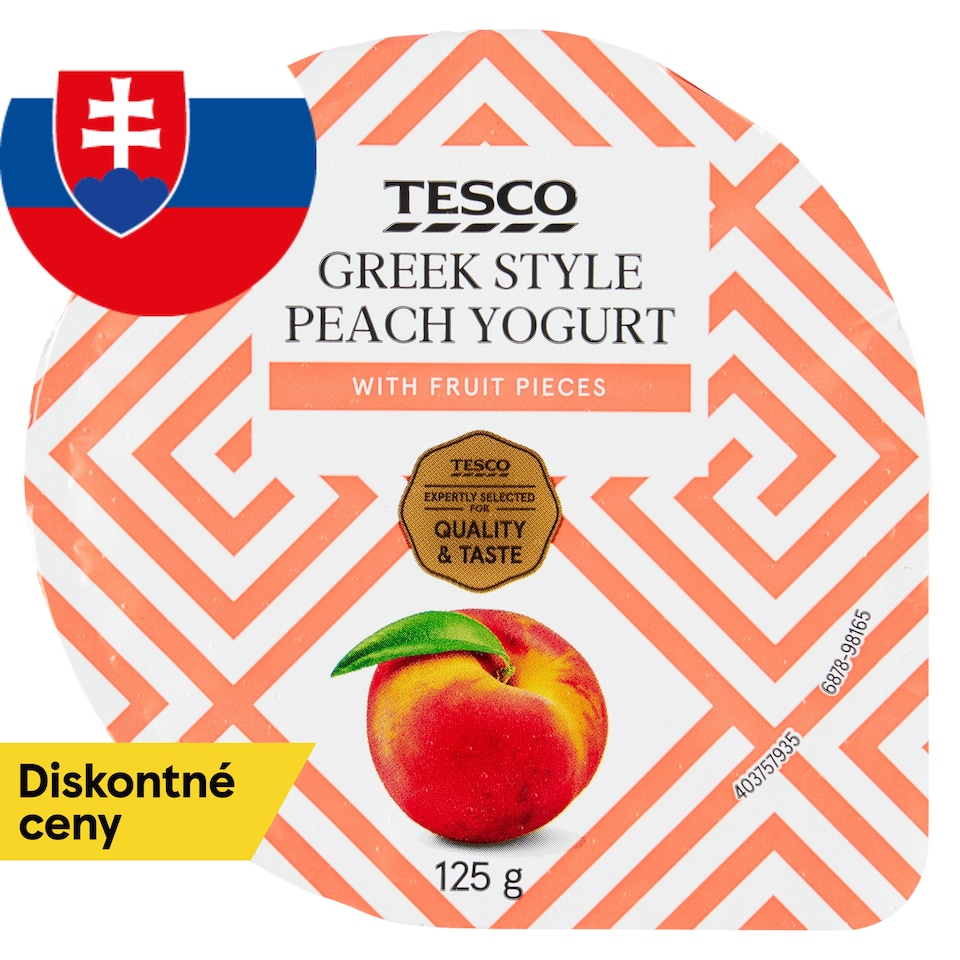 Tesco Greek Style jogurt broskyňový 125 g