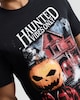 image 2 of F&F Pure Cotton Haunted Vibes Only Slogan T-Shirt in Black