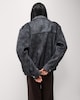 image 3 of F&F Faux Suede Funnel Neck Jacket in Grey