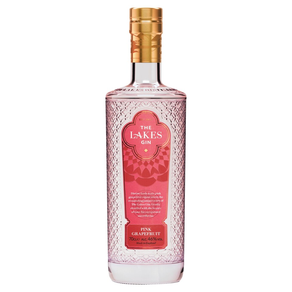 image 1 of The Lakes Pink Grapefruit Gin 70cl