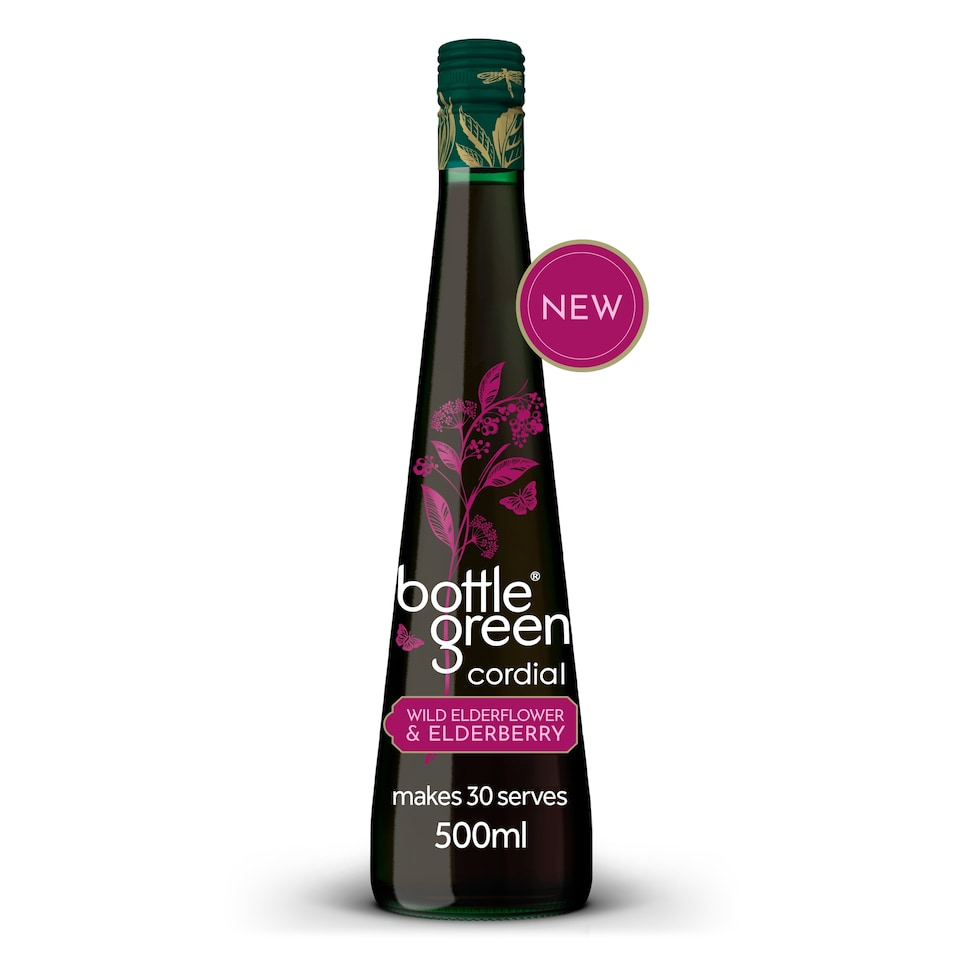 image 1 of Bottlegreen Cordial Wild Elderflower & Elderberry 500ml