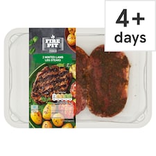 Fire Pit 2 Minted Lamb Leg Steaks 250g