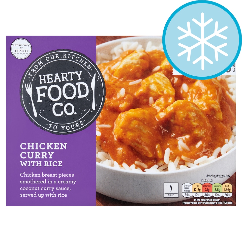 Hearty Food Co. Chicken Curry With Rice 400G
