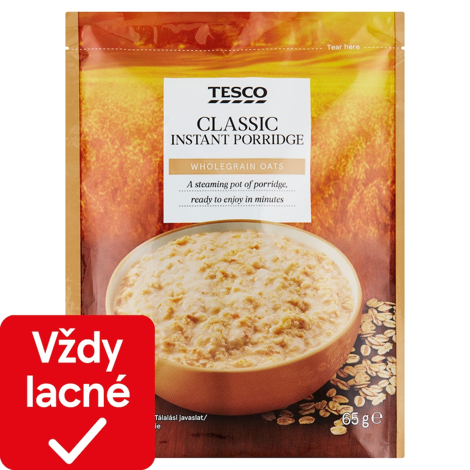 Tesco Instantná ovsená kaša 65 g