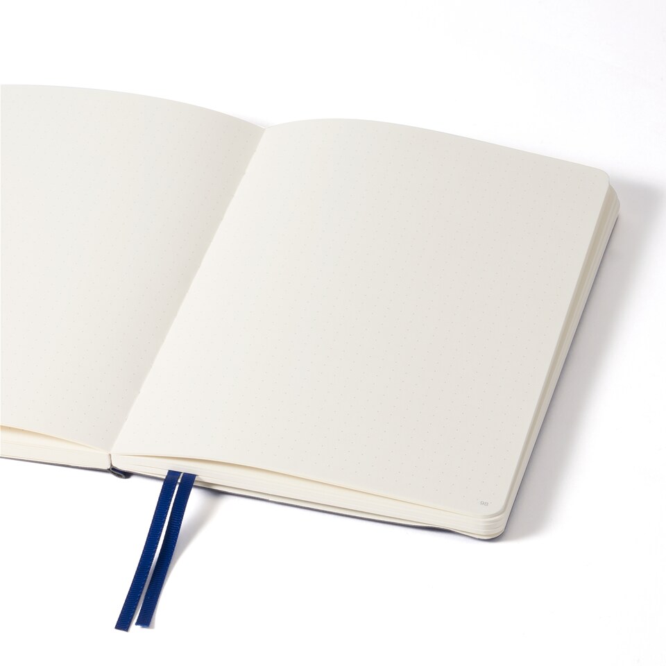 image 1 of Paperchase Agenzio Medium Midnight Dotted Notebook