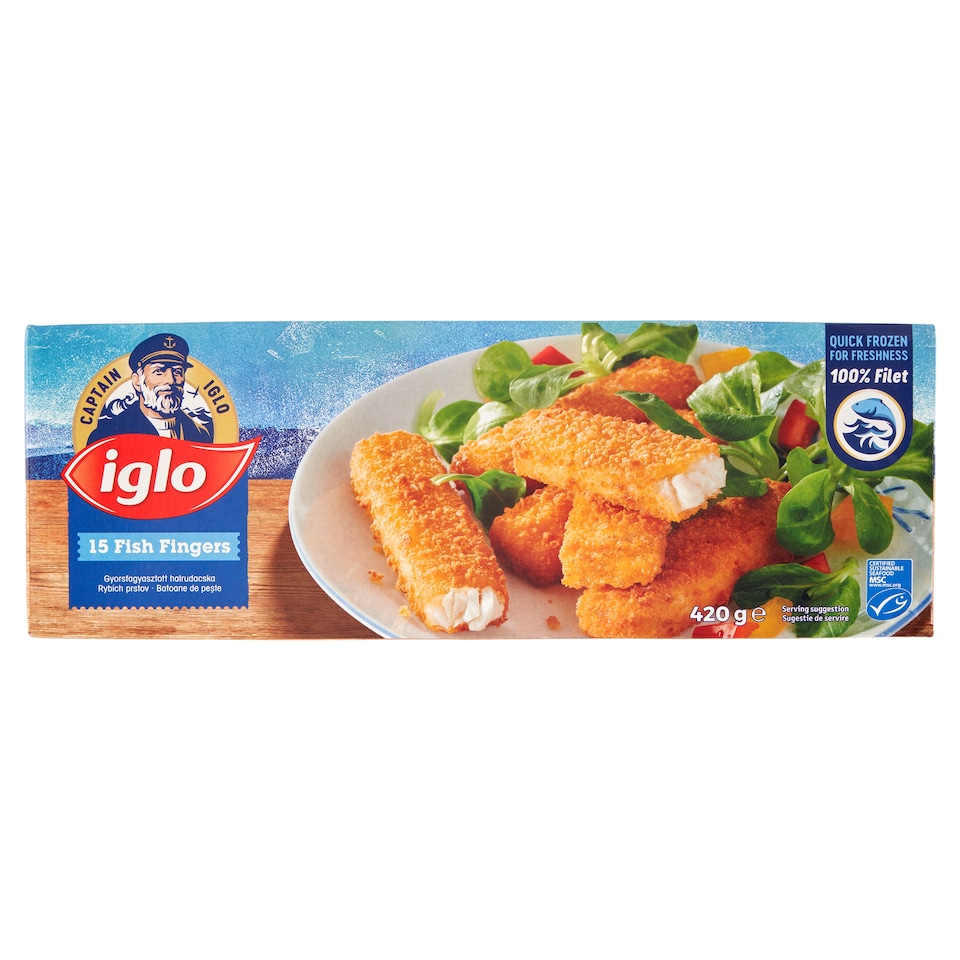 Iglo gyorsfagyasztott halrudacska 15 x 28 g (420 g)