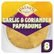 image 1 of Pataks Ready To Eat Garlic & Coriander Papadums 8 Pack