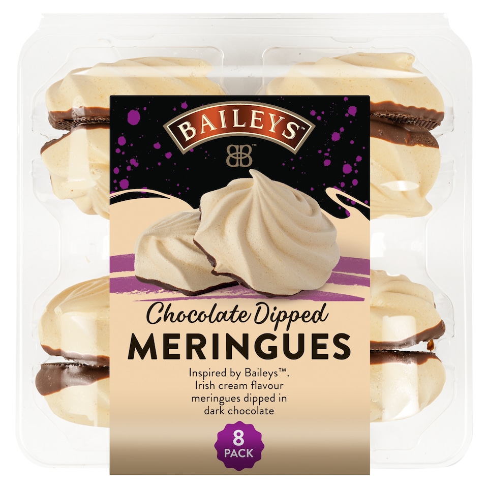 Bailey's Chocolate Dipped Meringues 8 Pack 