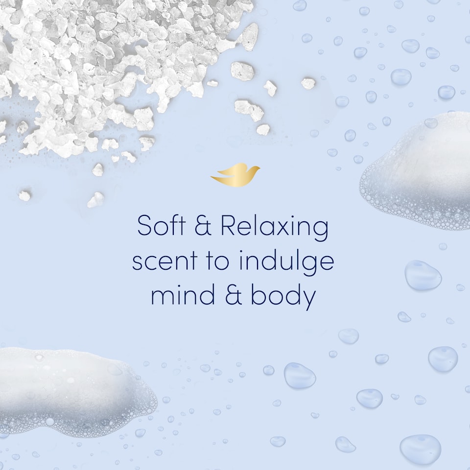 image 1 of Dove Caring Bath Indulging Cream Bath Soak Bubble Bath 720ml