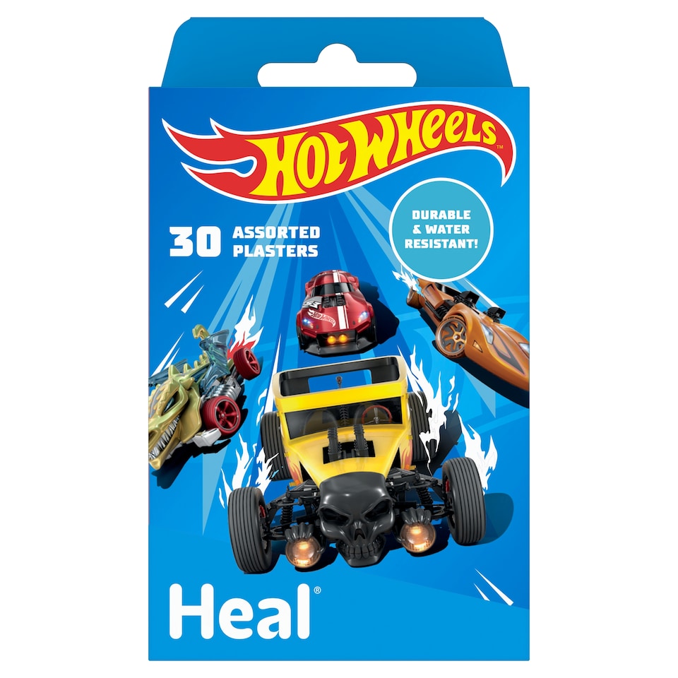 Heal Hot Wheels Assorted Plasters 30s