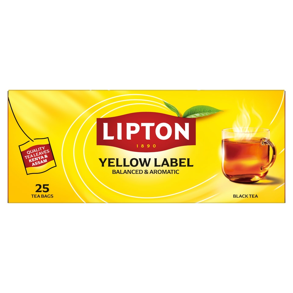 Lipton Yellow Label černý čaj 25 sáčků 50g