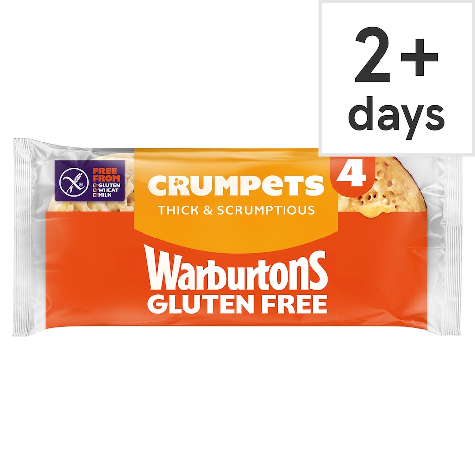 Warburtons Gluten Free Crumpets 4 Pack