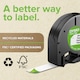 image 2 of DYMO PLASTIC LABELS WHITE 12MM x 4M ROLL