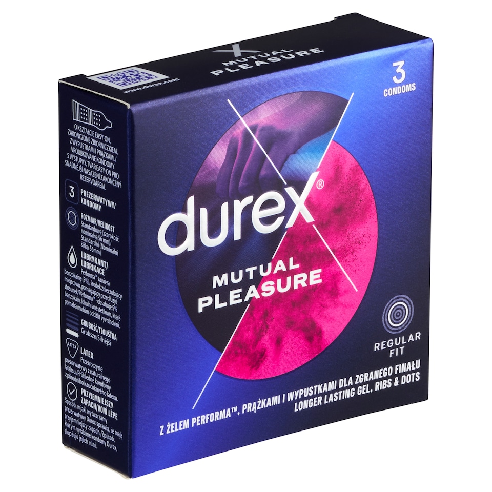 Durex Mutual Pleasure kondomy 3 ks