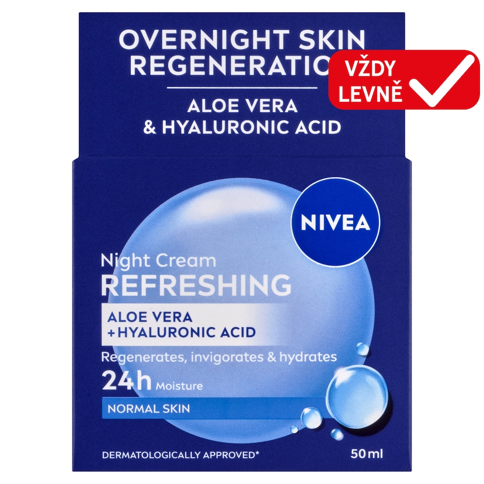 image 1 of Nivea Refreshing Night Cream Normal Skin 50ml