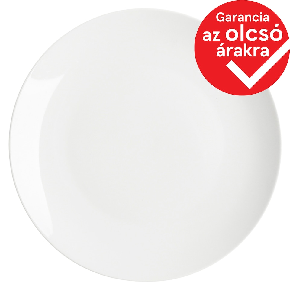 Tesco Home Core fehér porcelán tányér