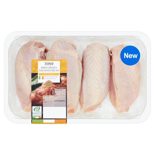 Tesco Irish Chicken Part Boned Breast 800G Tesco Groceries