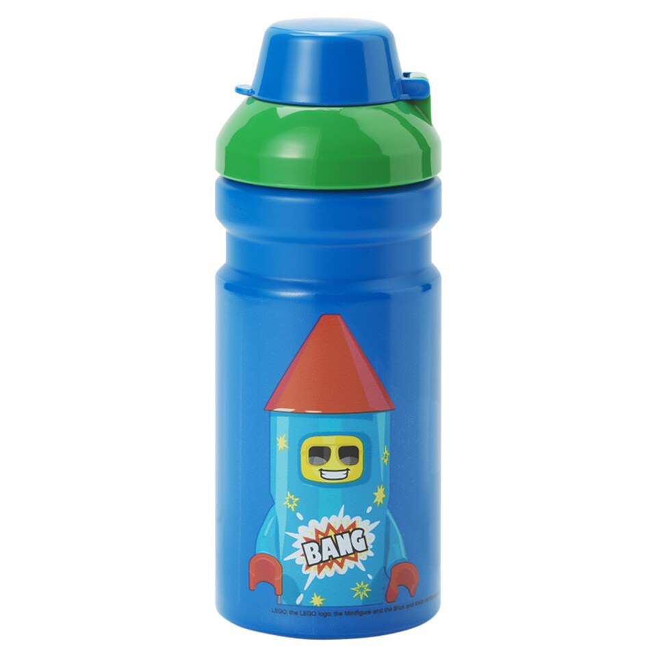 LEGO Rocket Blue-Green Drinking Bottle 390 ml