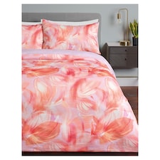 Fox & Ivy Spring Is Here Pink Magnolia Duvet Set Double