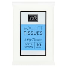 Grab N Go Booklet Tissues 10 Pack
